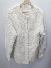◇ one after another NICE CLAUP 長袖 カーディガン サイズF アイボリー レディース E  【1407020062022】
