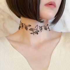 人生は歩きまわる影法師：黒タトゥーレースのチョーカー 　SV566