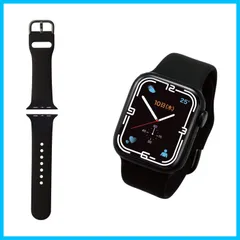 【在庫セール】Apple Watch (アップルウォッチ) バンド 41mm SE 6 SE2 5 7 4 3 8 2 Watch 1 対応] [Apple シリコン 38mm Sサイズ ブラック 40mm ブラック [エレコム] AW-41BDSCBK