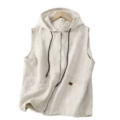 ☆ ベージュ ☆ Lサイズ ☆ ベスト レディース 春夏秋冬 lybe2407 ベスト レディース 前開き パーカー ベスト カットソーベスト 重ね着 レイヤード ジップアップ ノースリーブ ファスナー アウター 体型カバー ジッパー カジュアル シンプル