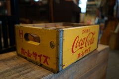 キリンレモン クレール ブルー 木箱 2個セット 木製コンテナ 当時物