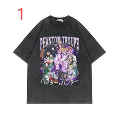 「HUNTER×HUNTER」ウォッシュドヴィンテージショート T アメヴィンオーバーサイズトップス