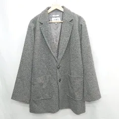 ◇ ⊇ niko and… ニコアンド ウール調 長袖 テーラードジャケット サイズM ブラック系 レディース メンズ E  【1502180028281】