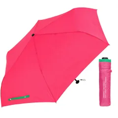 ☆ PG.ピンク/グリーン ☆ Water front LIGHT CARBON 53cm 吸水ケース付 折りたたみ傘 晴雨兼用 吸水ケース付 折り畳み傘 レディース メンズ 53cm おしゃれ 日傘 uvカット 軽量 超軽量 約 120g コンパクト