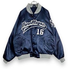 【フォロワー様クーポン配布中！】 ピュアプレーヤーズ PURE PLAYAZ 中綿入り キルティング ナイロン スタジャン ジャケット ブルゾン 輸入古着 海外古着 US古着 メンズ Mサイズ ネイビー ストリート ヒップホップ HIPHOP 【S28】