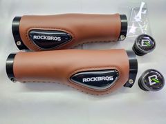 ROCKBROS(ロックブロス) ハンドルグリップ 自転車グリップ サイクルグリップ ブラウン