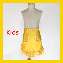 キッズ・水色×白ドットエプロン(ce-93)／子供用・フラメンコ・ダンス・ベリーダンス・舞台衣装小物・シージョ・ヒップスカーフ