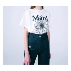Mardi Mercredi マルディメクルディ フラワーTシャツ