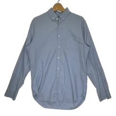 LACOSTE ラコステ 長袖 シャツ ボタンダウン ワンポイント刺繡 US 15 3/4サイズ ライトブルー