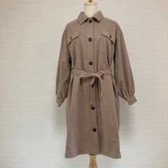 新品タグ付き　ehka sopo（エヘカソポ）ロングCPOジャケット　ベージュ　Fサイズ