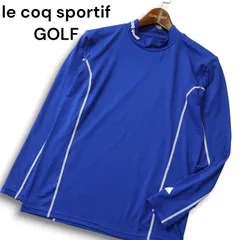 le coq sportif GOLF ルコック スポルティフ ゴルフ 長袖 モックネック★ カットソー インナー ロンTシャツ Sz.M メンズ 紺