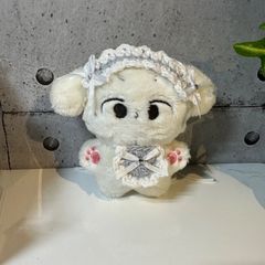 おおさめ様★専用ページ　10cmぬい服 koto様専用ページ】編み物 ヘッドドレス ＆ スタイ 10cm