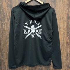 美品【LUXE/R】フルジップパーカー ブラック 長袖 タトゥーの方にも 
