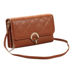 ☆ ブラウン ☆ スマホポーチkmini1306 スマホポーチ ショルダー 大容量 ミニショルダー ミニポーチ お財布ポーチ スマホショルダー ミニショルダーバッグ ミニショルダーバック ショルダーバッグ ショルダーバック スマホポシェット ポシェット 横型