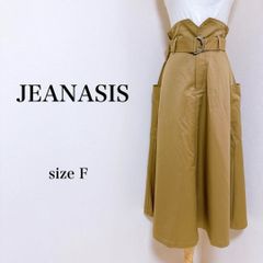 試着のみ JEANASIS リネンライク V サロペ - メルカリ