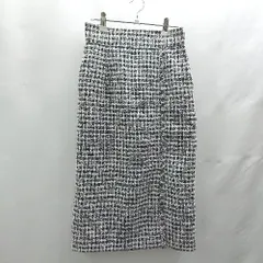 ◇ ⊇ ROPE PICNIC ロペピクニック ツイード ロング タイト スカート サイズ38 ブラック系 レディース E  【1503050021616】