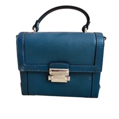 C373 MICHEAL KORS マイケルコース ミニショルダーバッグ ハンドバッグ レザー グリーン