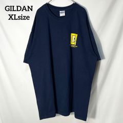 【GILDAN】企業ロゴ ワンポイント プリントロゴRevco Solutions 企業物　オーバーサイズ　半袖Tシャツ　ネイビー　XL US古着 USA輸入