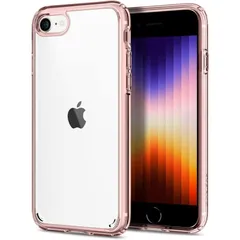 Spigen iPhone8 iPhone7 スマホケース 背面クリア 耐衝撃 042CS20924 ローズ・クリスタル