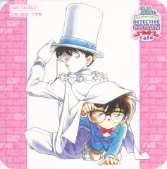 【中古】コースター 江戸川コナン＆怪盗キッド(背中合わせ) オリジナルコースター 「名探偵コナン 連載30周年記念カフェ」 コラボドリンク注文特典