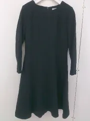 ◇ NATURAL BEAUTY BASIC ナチュラルビューティーベーシック レース 長袖 ミニ ワンピース サイズM ブラック レディース  【中古】 【1204150005109】