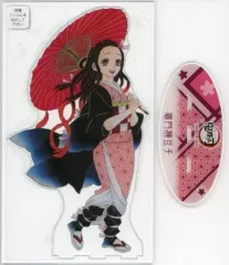 【中古】アクリルスタンド・アクリルパネル 竈門禰豆子 アクリルMEGAフィギュア 「鬼滅の刃」 ジャンプキャラクターズストア限定