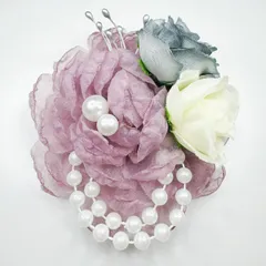 コサージュ 卒園式　卒業式　入園式入学式 結婚式 発表会 ＊フォーマルコサージュ＊パールブローチD32