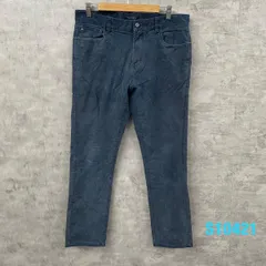 TOMMY HILFIGER ネイビー ジップフライ コーデュロイパンツ 34/30 実寸W34in 0172189 USA 海外輸入 古着 S10421
