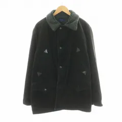 ビームス BEAMS ステンカラーコート アウター ミドル ハーフ コーデュロイ 裏ボア 裏起毛 L 茶 ブラウン /NQ ■MAのサムネイル
