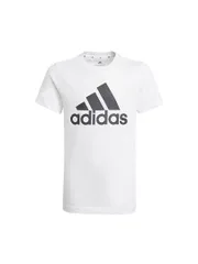 [アディダス] 半袖 Tシャツ キッズ エッセンシャルズ 半袖Tシャツ 29257 ホワイト/ブラック(GN3994) 日本サイズ150 相当 [ホワイト/ブラック(GN3994)] [150]