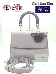 【美品】Christian Dior クリスチャンディオール 《Be Dior ビーディオール》2WAYハンドバッグ ショルダーバッグ パープル系
