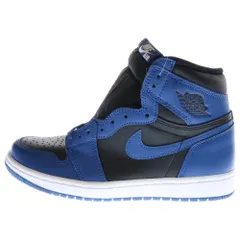 NIKE (ナイキ) AIR JORDAN 1 RETRO HIGH OG DARK MARINA BLUE エアジョーダン1 レトロ ダークマリーナブルー ハイカットスニーカー ブラック/ブルー US7.5/25.5cm 555088-404
