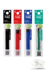 新品 パイロット フリクション用 替芯 ボールスリム・多色用 黒・赤・青・緑 4色セット 0.5mm 極細【緑 1本 黒 3本 赤 3本 青 3本】＊緑のみ1本です＊ オリジナルアソート 水性ゲルインキ 純正 LFBTRF30EF LFBTRF12EF-