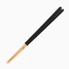 藤栄 ほんとうにすべらないお箸 HSR-008 シンプルナチュラルBK（ブラック）日本製 大人用 23cm