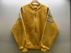 adidas フリース アディダス デサント メンズ アウター イエロー 古着 ジャケット