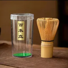 百本立　茶筅　白竹　茶せん　竹製　茶道具　抹茶点て　 お稽古用　茶道