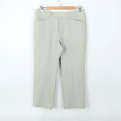 ニジュウサンクデュクス クロップドパンツ スーツ ストレート センタープレス レディース 44サイズ グリーン 23区 DEUX 【中古】