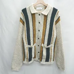 ◇ ⊇ MONO-MART モノマート ニット 長袖 カーディガン サイズFREE ベージュ ネイビー ブラウン メンズ E  【1501230033398】