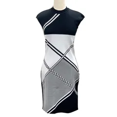 極美品❢エルメス　HERMES　ノースリーブ カットソーワンピース HERMES - 極美品 Vintage エルメス HERMES ワンピース ベルト付き 総柄