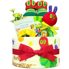 KanonBabys おむつケーキ 男の子 女の子 はらぺこあおむし 出産祝い 2段 Mサイズ 3001 [ハーフバースデー・1歳の誕生日にオススメおむつサイズＭ]