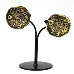 シャネル ヴィンテージ イヤリング ライオン 23 ロゴ 中古 ABランク