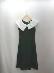 ◇ ⊂◎●未使用● Ritomo De Ricco リトモ・デ・リコ ノースリーブ ロング ワンピース サイズM ブラック ホワイト レディース E  【1502060017428】