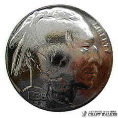 インディアン◆本物コインコンチョ コンチョ◆５セント◆約直径２１mm