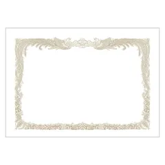 ササガワ プリンタ対応 ミニ賞状用紙 白地 縦書き用 B6判 10枚入 10-1540 （1点）