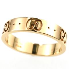 GUCCI グッチ アイコンリング K18YG イエローゴールド SIZE:11号 Au750 指輪