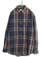 【お得なクーポン配布中!】 90s バナナリパブリック チェック フランネル シャツ メンズ L 古着 90年代 オールド BANANA REPUBLIC 長袖シャツ ネルシャツ マルチカラー