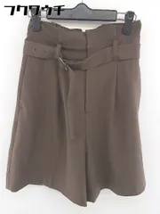 ◇ ◎ ROSE BUD ローズバッド ウエストベルト付き ショート ハーフ パンツ サイズF ブラウン系 レディース  【1109280014567】のサムネイル