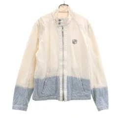 DIESEL ディーゼル チェック柄 スイングトップ L ベージュ ジャケット メンズ 古着