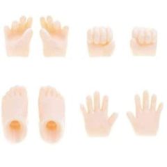 【開店記念】オビツ製作所 OBITSU11用 手・足（左右）セット マグネットなし マットスキンタイプ ホワイティ 11AC-D03MW