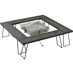 CAMPING MOON 新品ブリッジフレーム&新品グリル&フラットバーナー美品